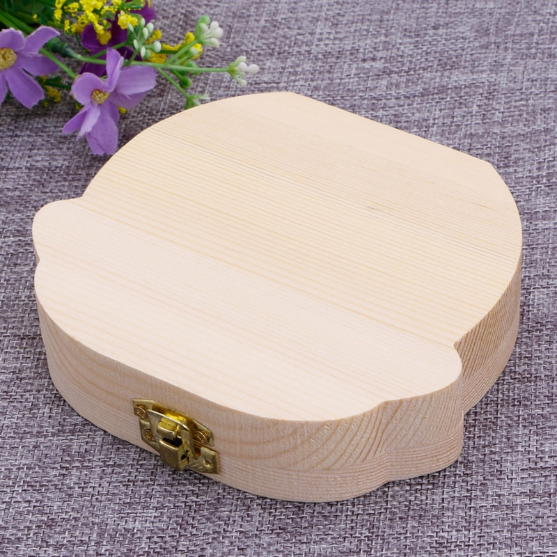 Baby Tooth Box Wooden Souvenir